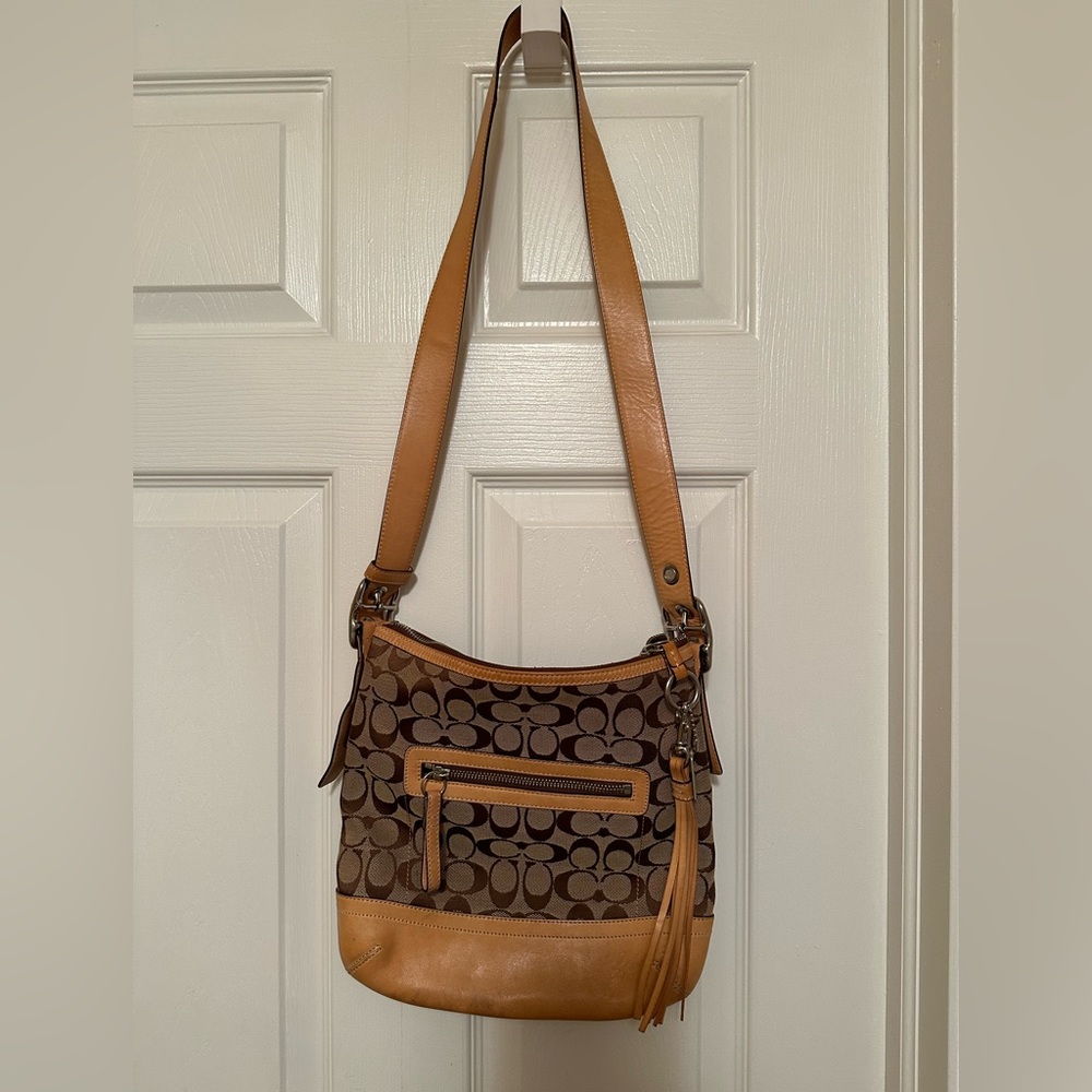 Coach 9362 Slim Crossbody Shoulder Bag With Leather
